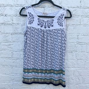 Elaine Rose sleeveless top sz M